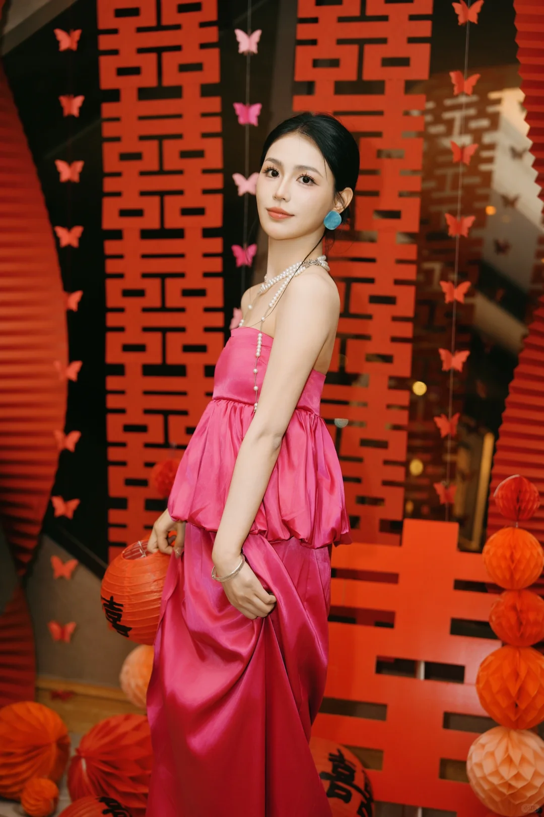 火龙果色晨袍 一抹盛开在清晨的娇艳繁花💗