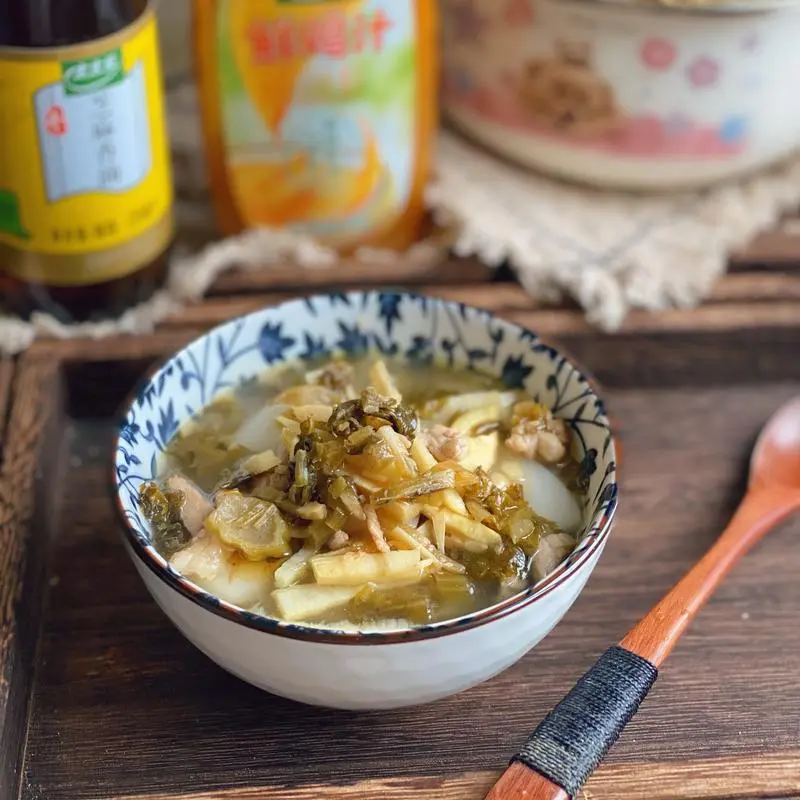 水磨年糕的30种吃法⑤ | 雪菜年糕汤