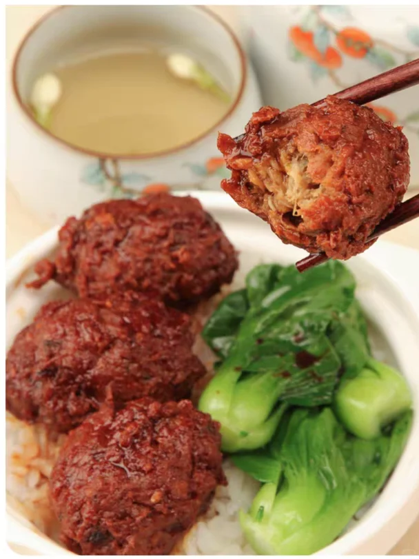 纯素红烧狮子头，Q弹有嚼劲，美味又解馋！