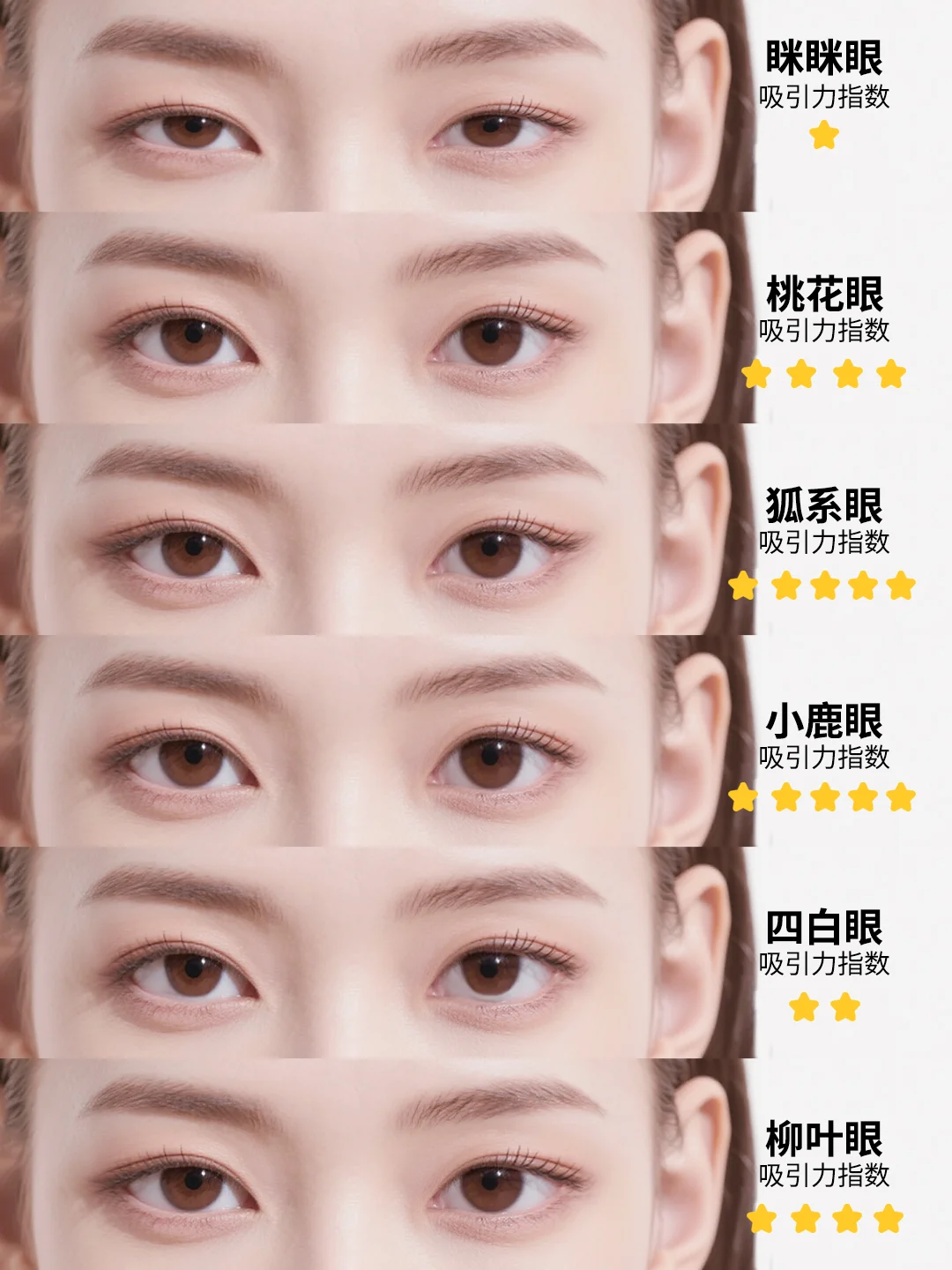 12种眼型，快来测试看看你是哪一种眼型❗❕