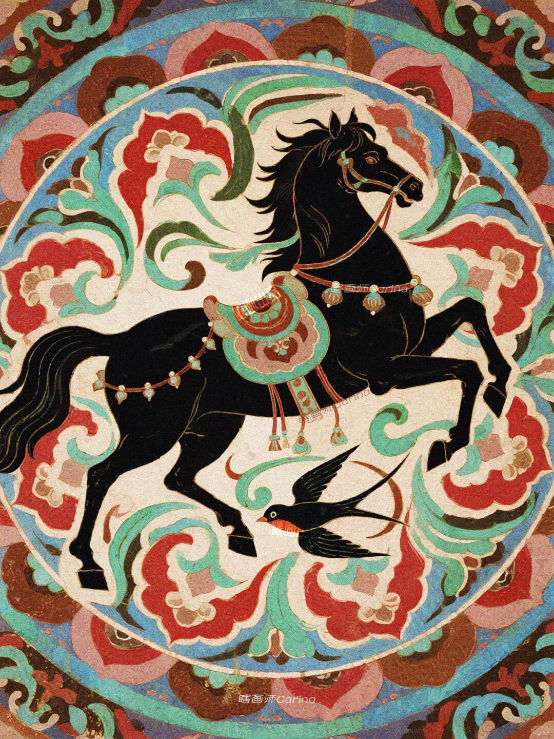 马展宏图·敦煌藻井飞马纹🪷