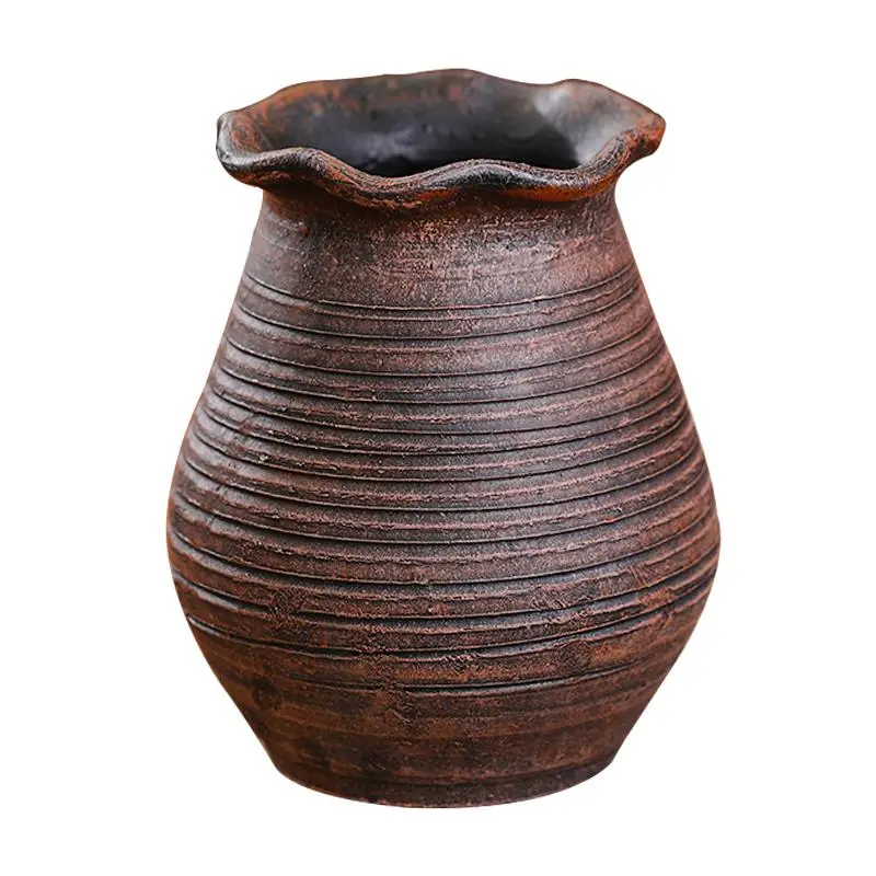 中式复古陶罐花瓶：家居里的诗意角落