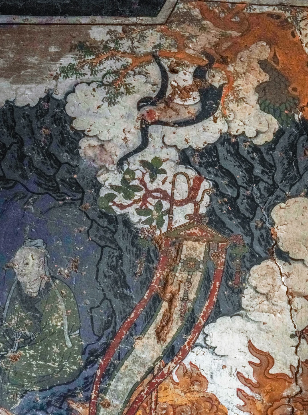 伯方仙翁庙明代壁画《唐玄宗泰山封禅图》