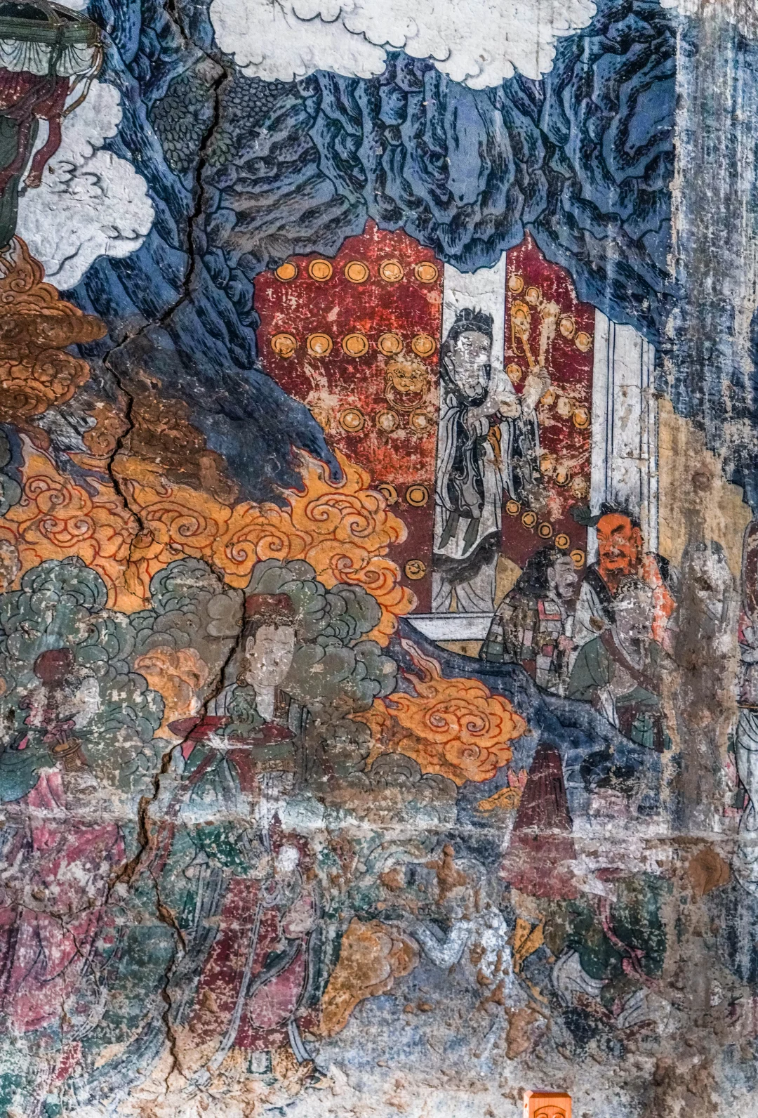 伯方仙翁庙明代壁画《唐玄宗泰山封禅图》