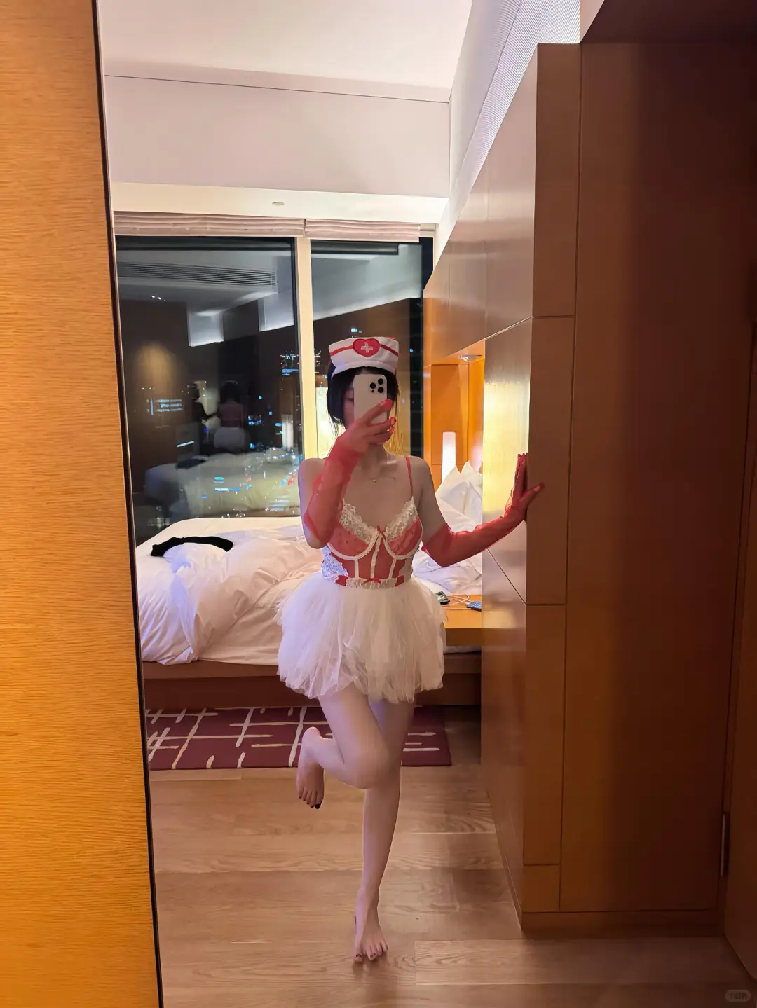 去做了护士cos！