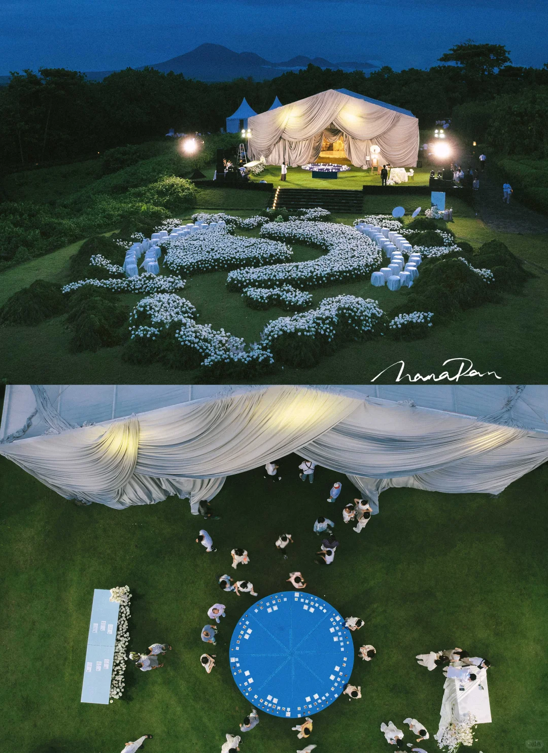 3万6千支白玫瑰绽放在巴厘岛soori的海边