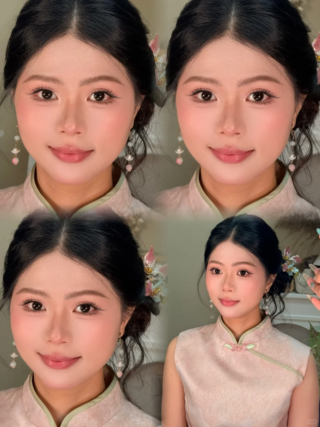 试妆花絮 娇艳甜美的新中式造型