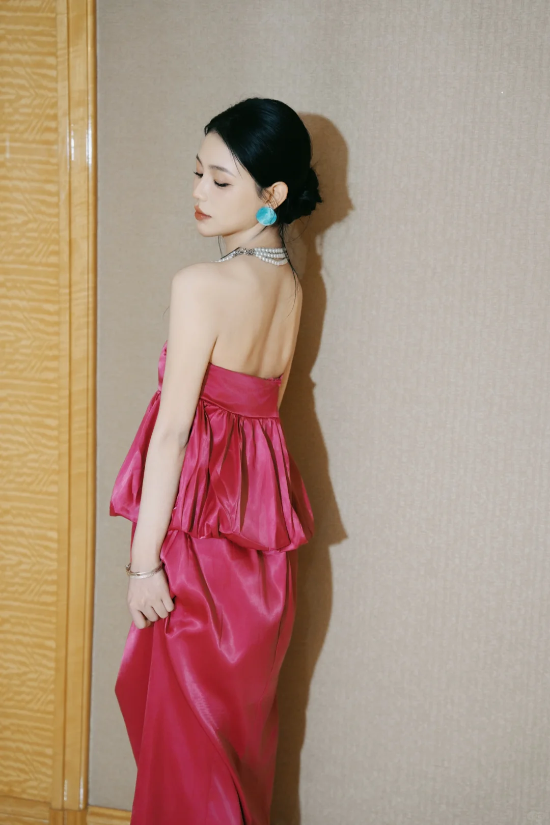 火龙果色晨袍 一抹盛开在清晨的娇艳繁花💗