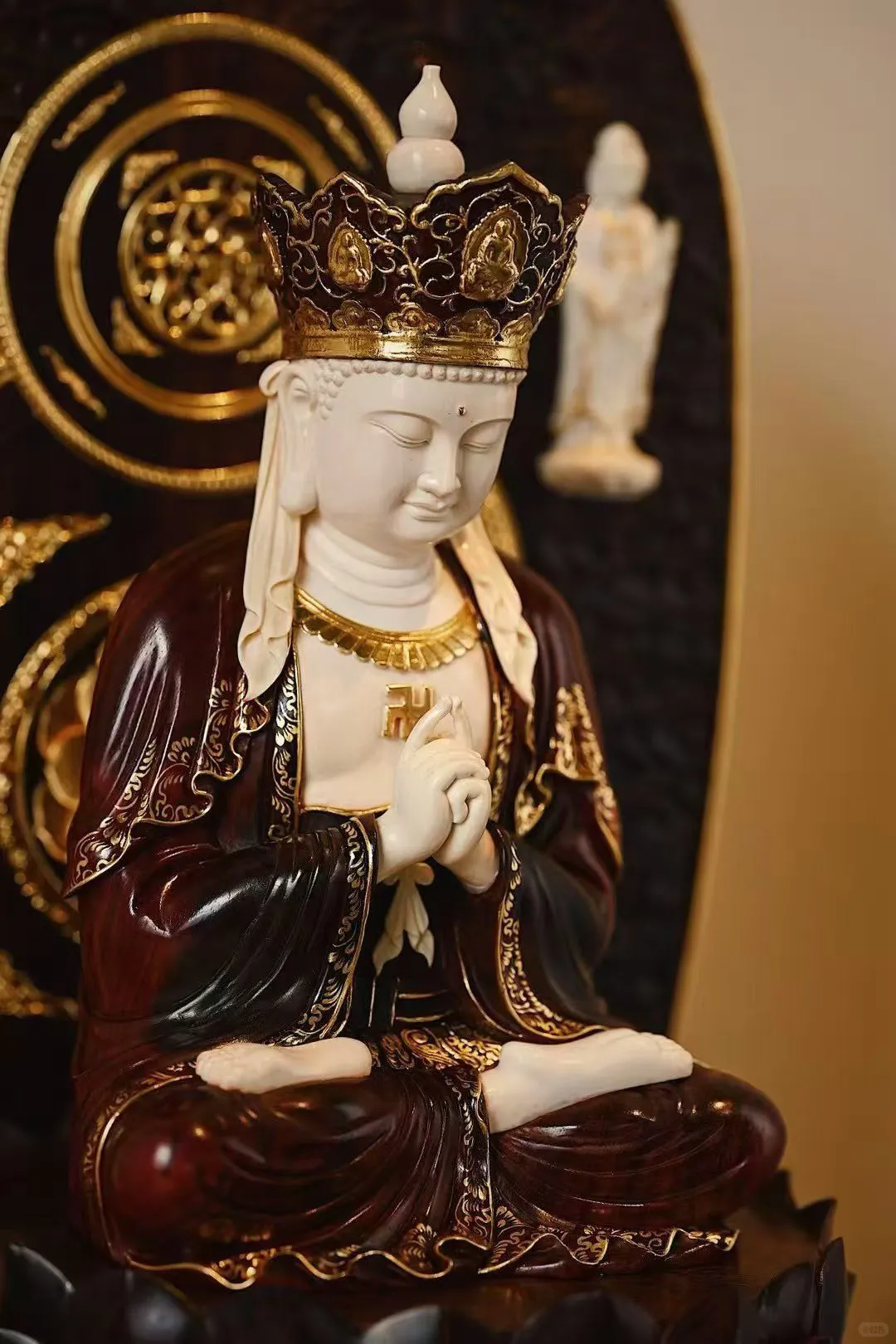 紫檀x猛犸x鹿角“大日如来”