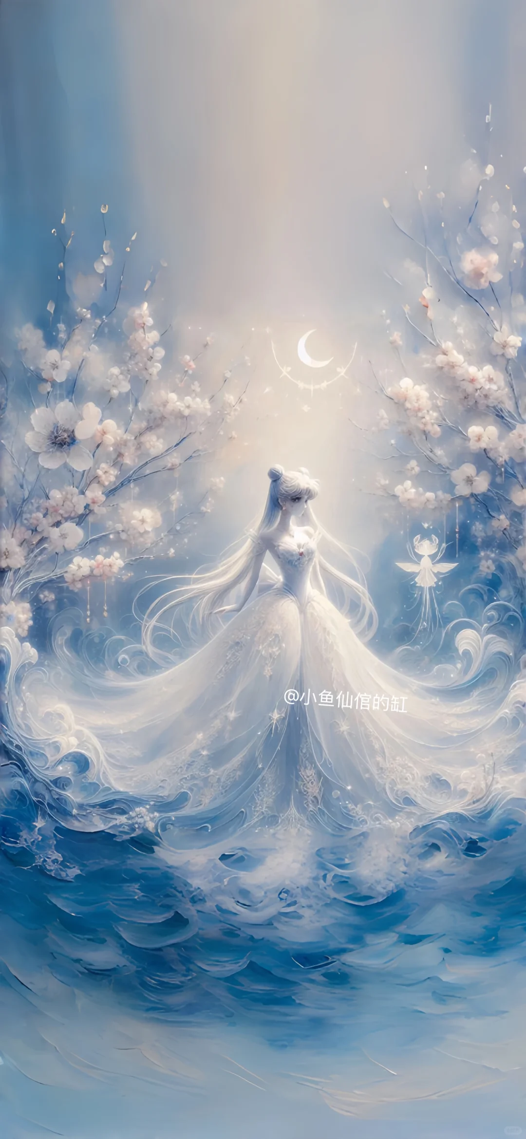 惊！美少女在百花下演绎绝美婚纱，美到窒息