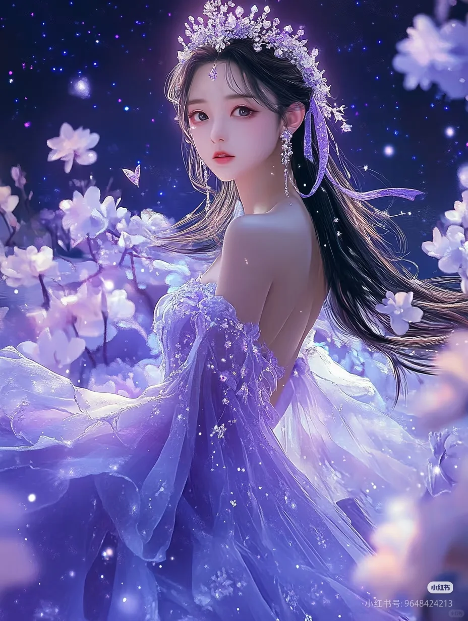 梦幻| 紫色 唯美动漫头像贴纸