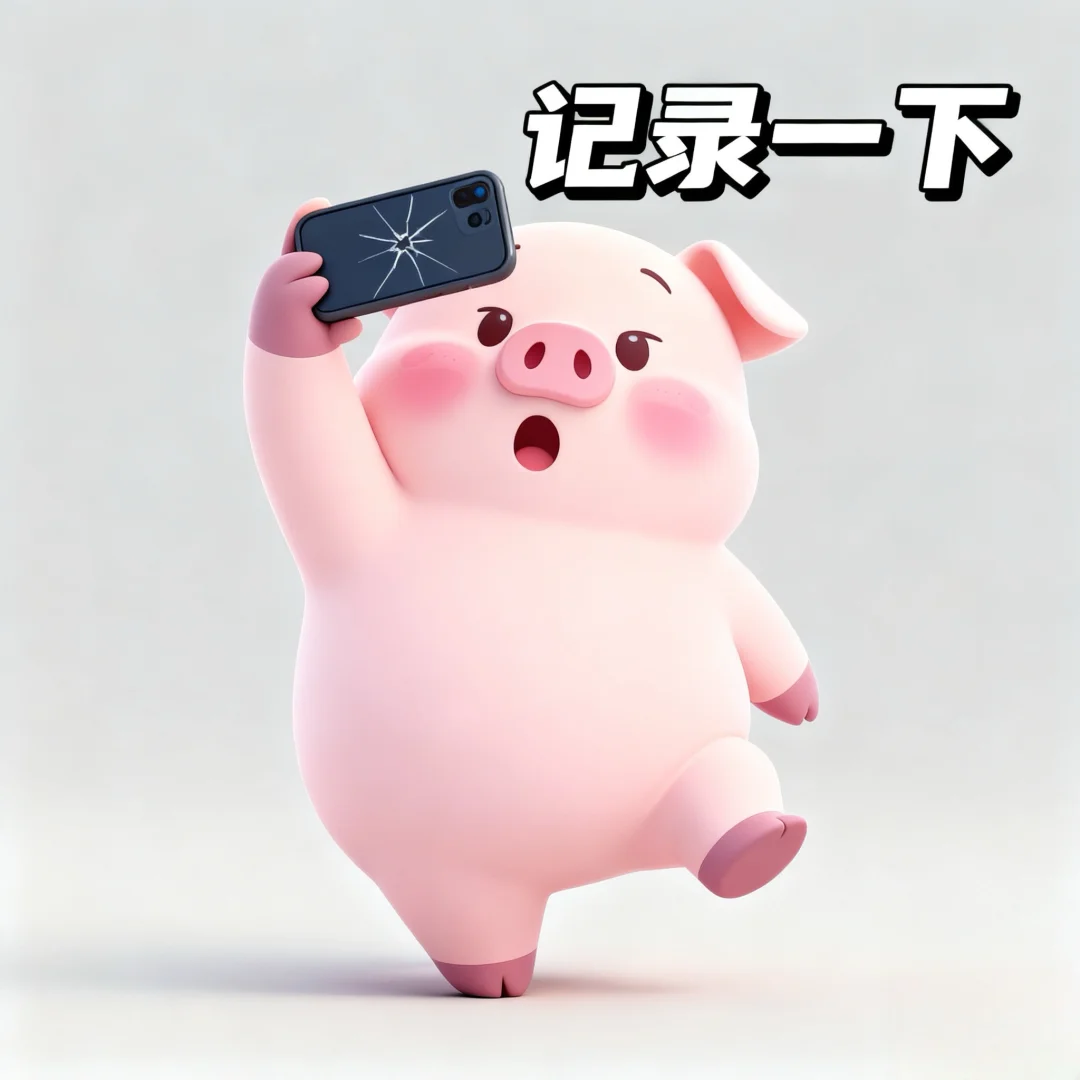 小肥猪表情包～天塌了！我撑住！