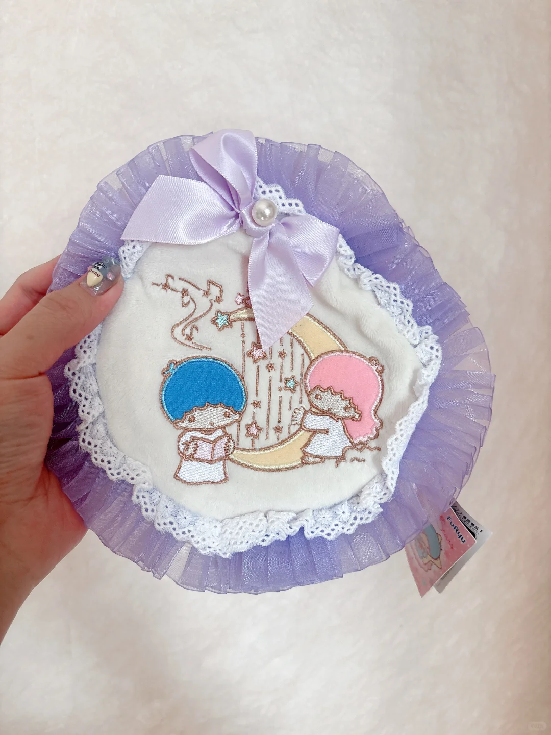 梦幻到尖叫！双子星蕾丝花边收纳包绝美出