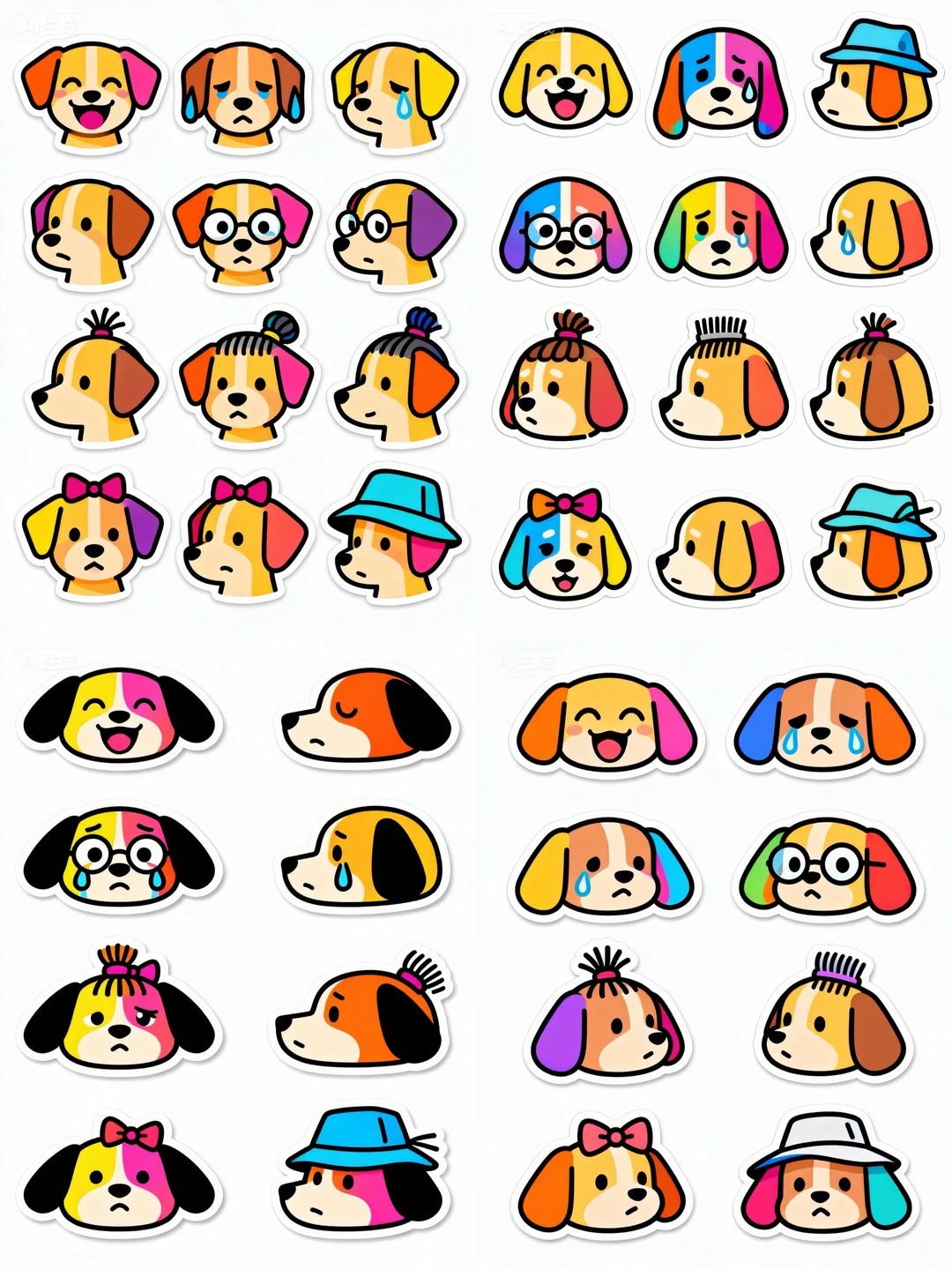 Midjourney-可爱狗狗表情包分享～