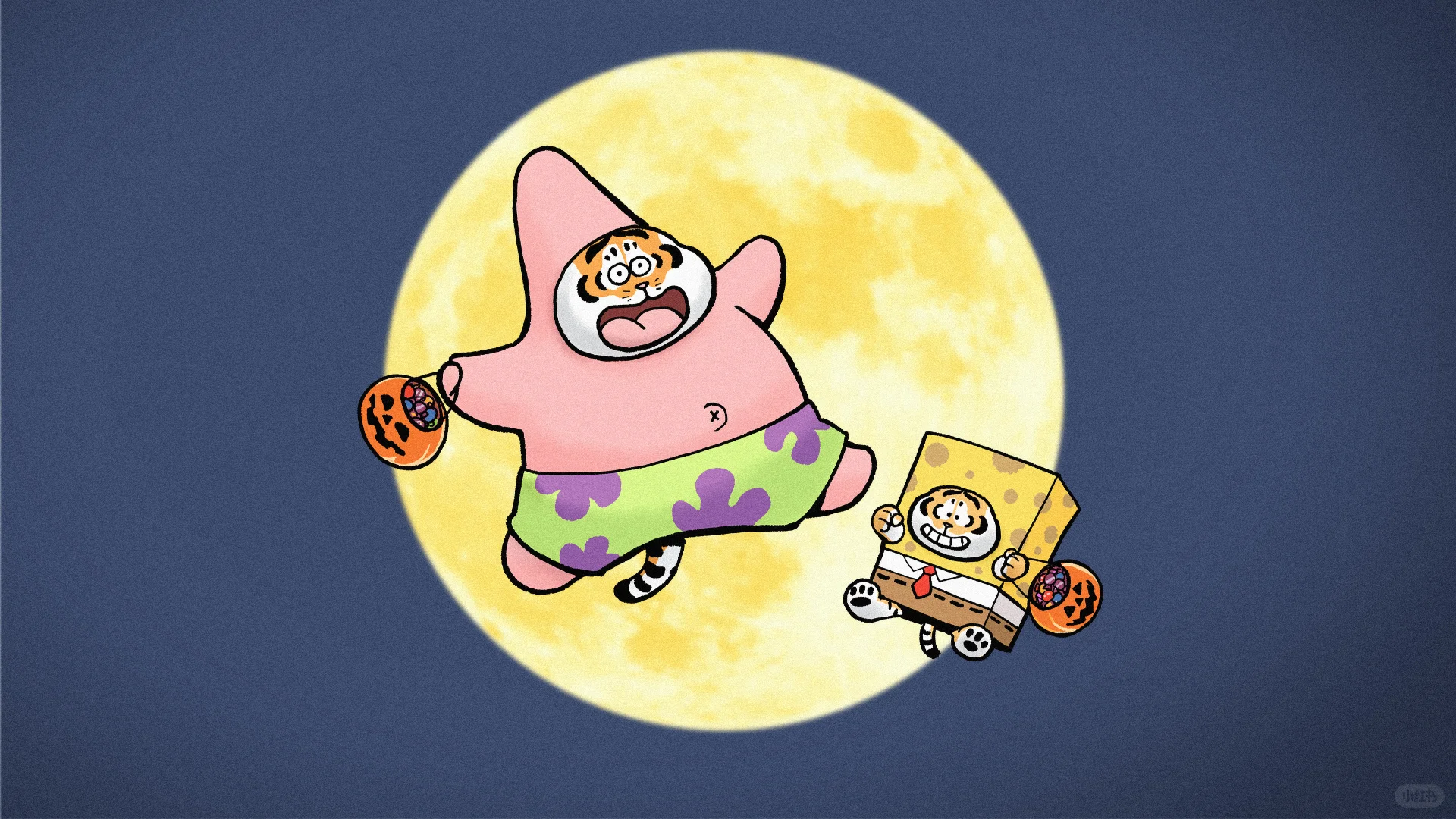 可爱胖虎壁纸，适合笔记本平板