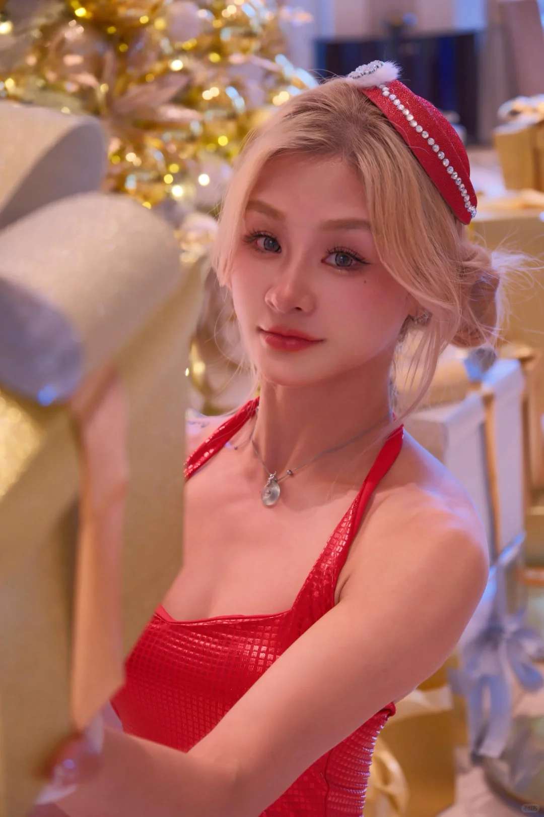 健身就是为了圣诞穿包臀裙