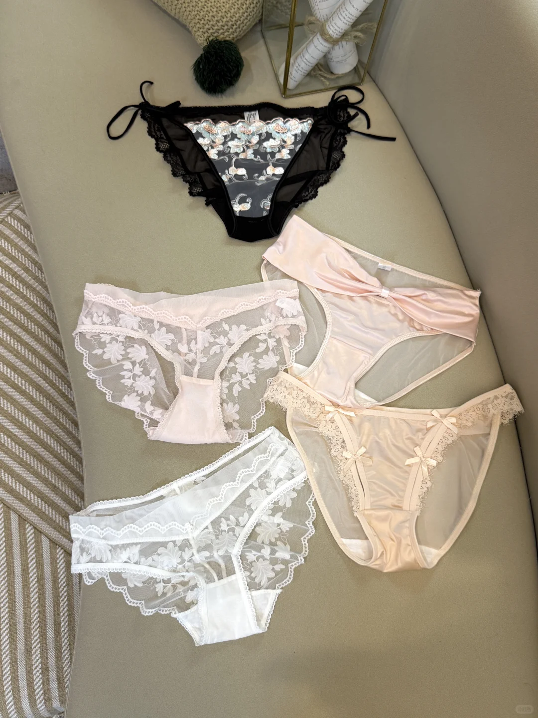 这几条蕾丝内内也太美了吧！！！