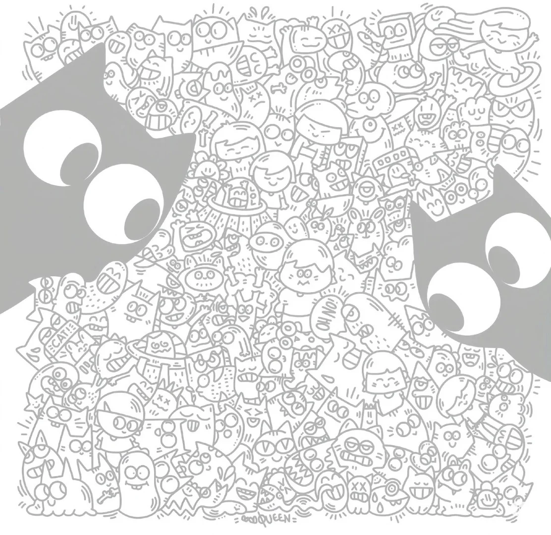 摸鱼必备线条画，开整（存图)，下方⬇️文件自取