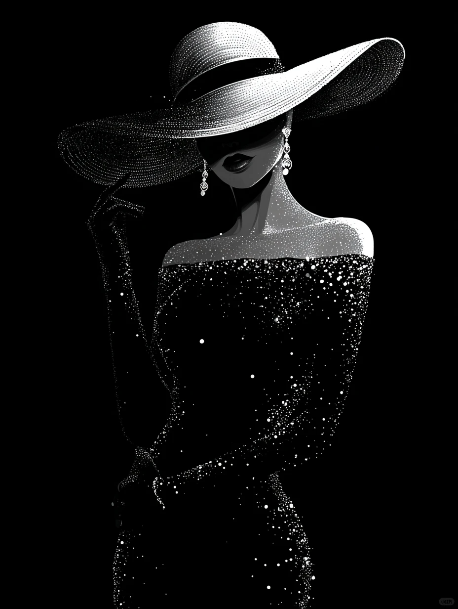 AI美女-闪闪发光的女孩