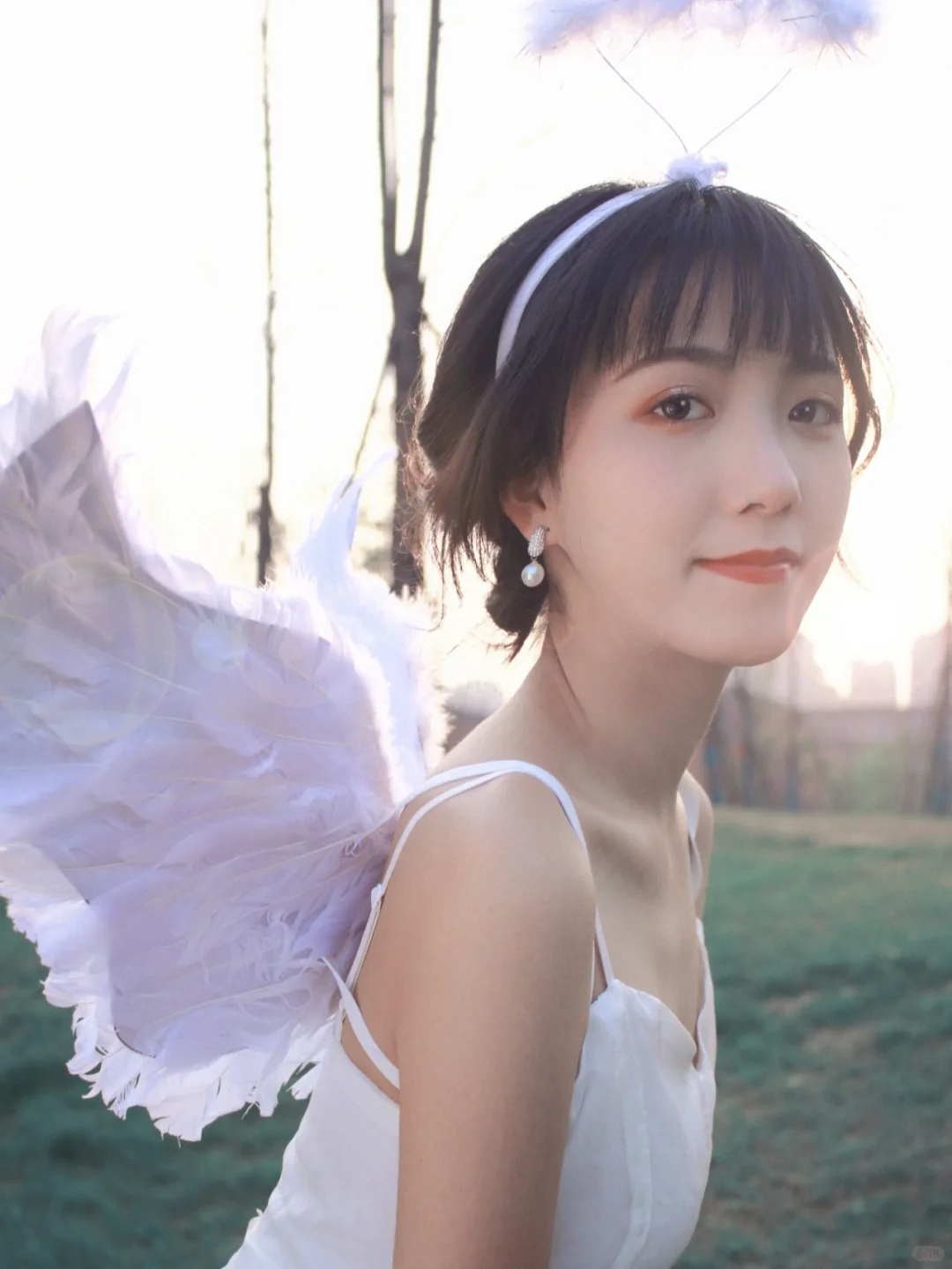 天使降落🧚｜挥着翅膀的女孩👧