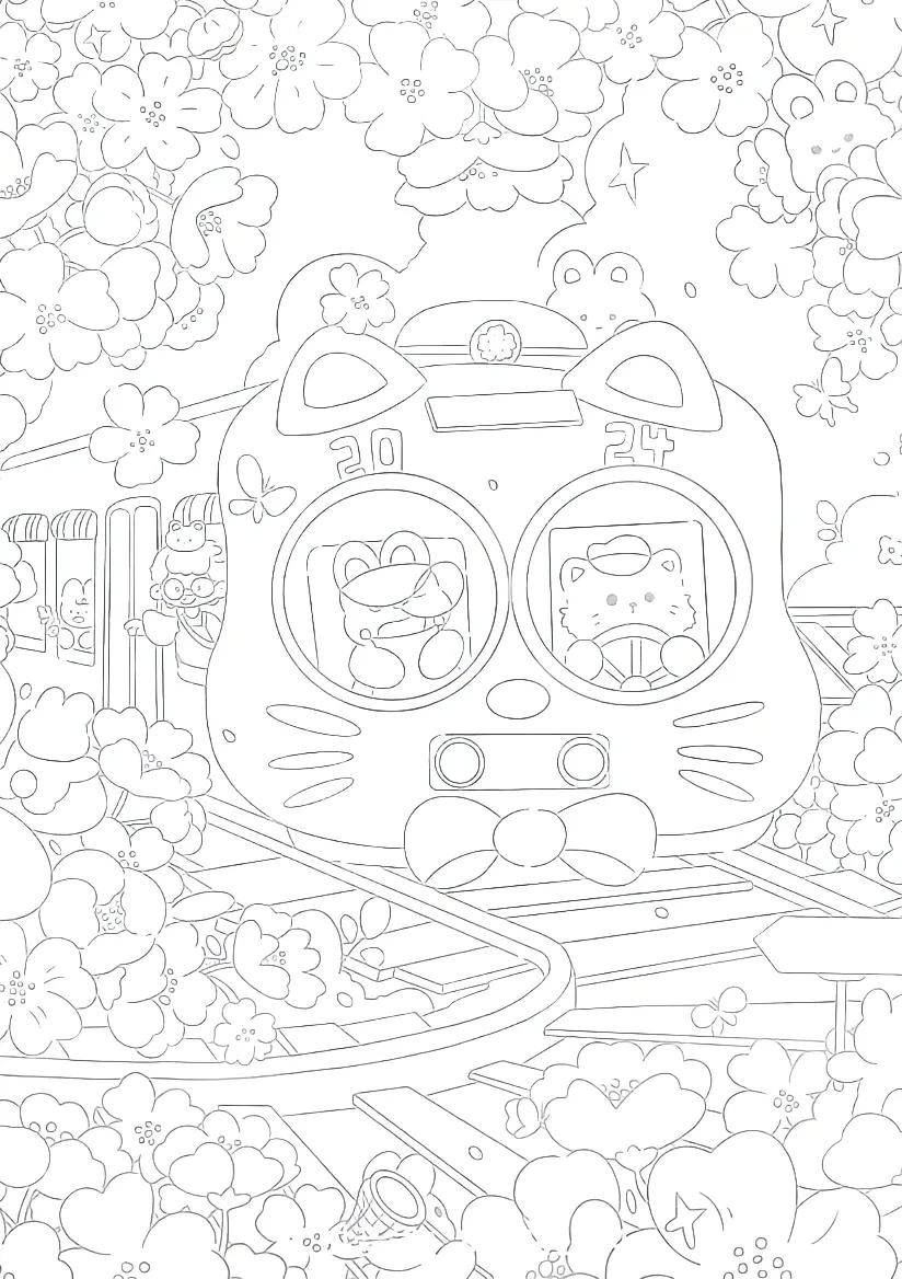 今日画画填色分享🙋摸鱼线条必备