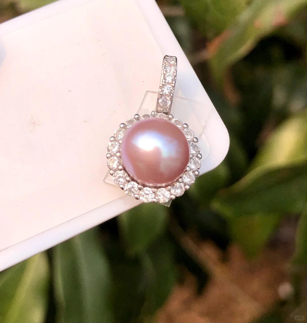 🛫38‼️9mm天然珍珠纯银吊坠