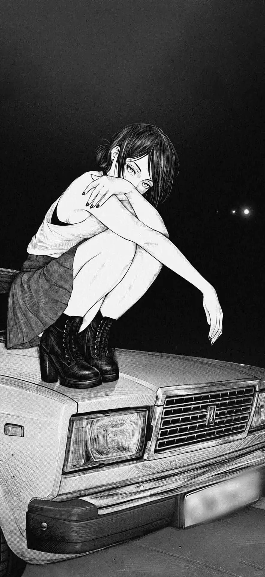 Share|权威黑白漫稿壁纸