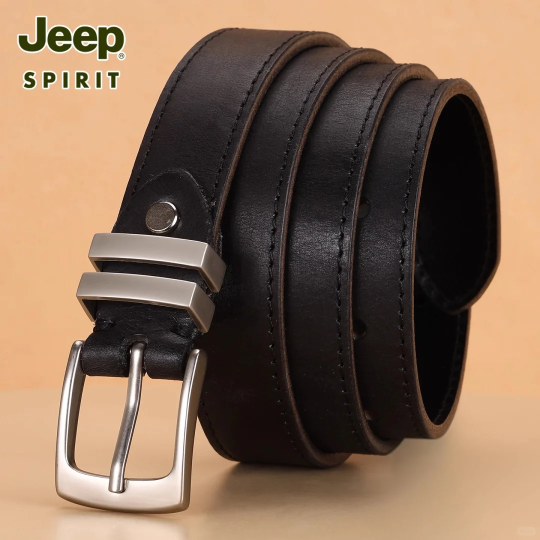 复古感拉满的头层牛皮皮带女