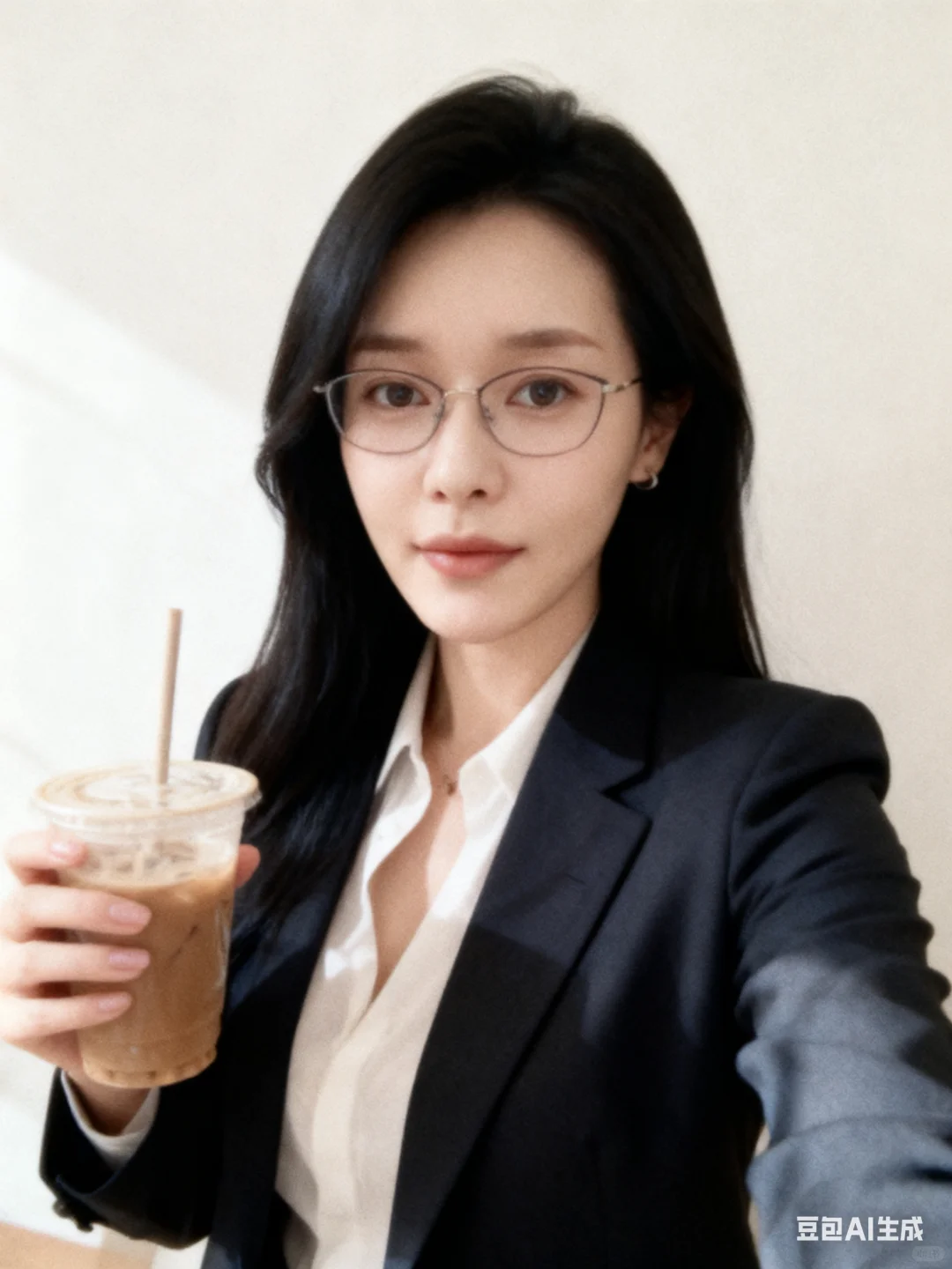 AI戴眼镜的都市熟女风！