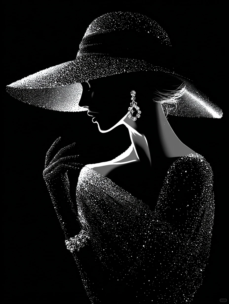 AI美女-闪闪发光的女孩