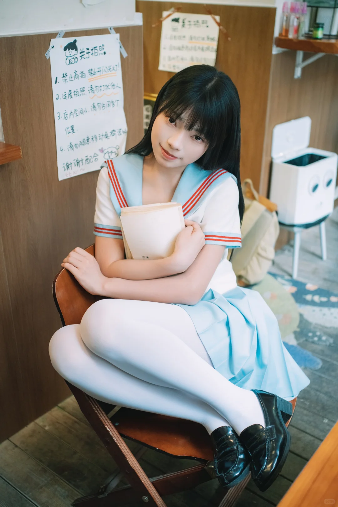 一起在咖啡店复习吧🐰