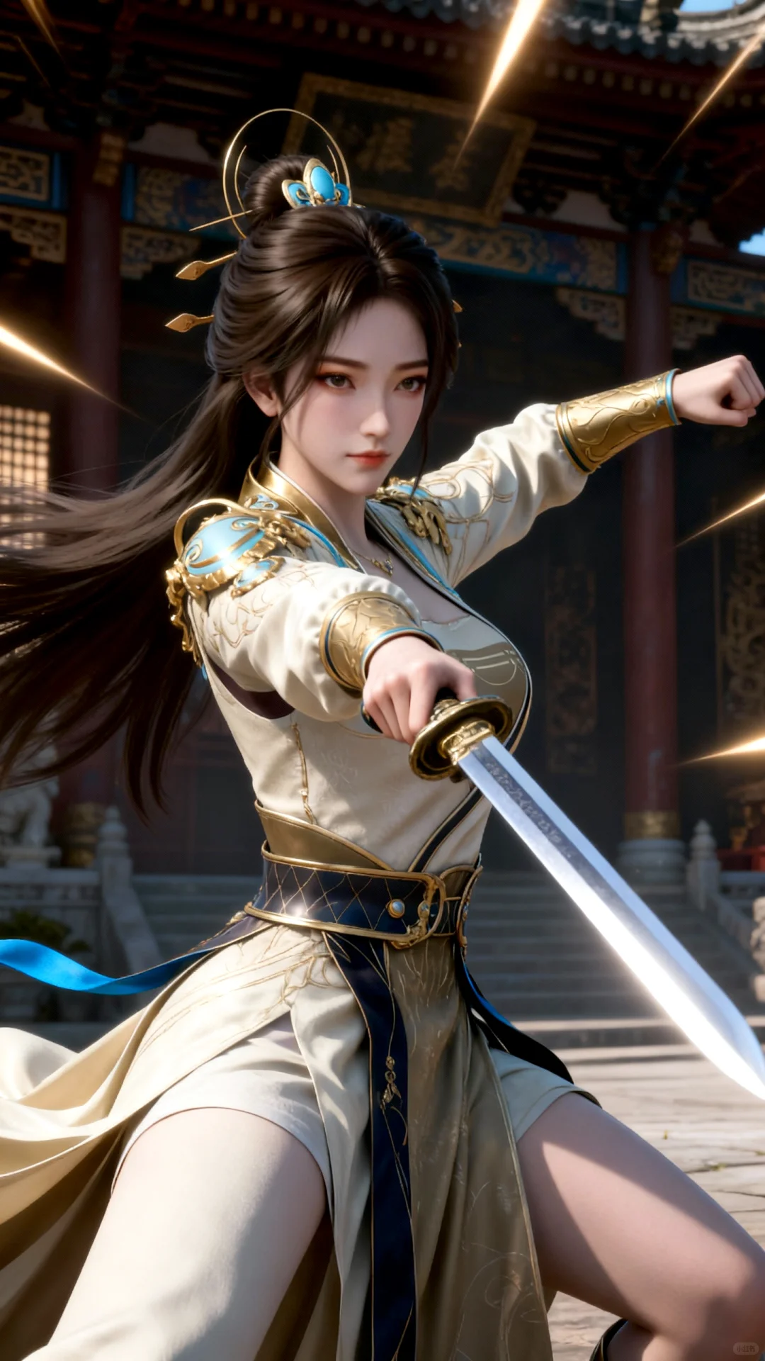 国漫女神｜姚曦遮天高清AI二次元动漫壁纸