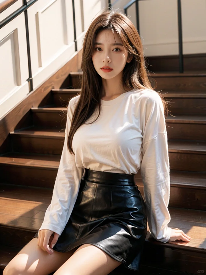 AI绘画 S219｜邻家女孩长袖短裙有气质