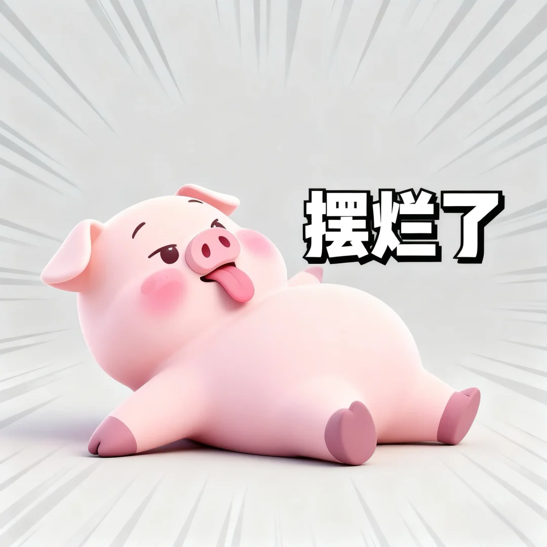 小肥猪表情包～天塌了！我撑住！