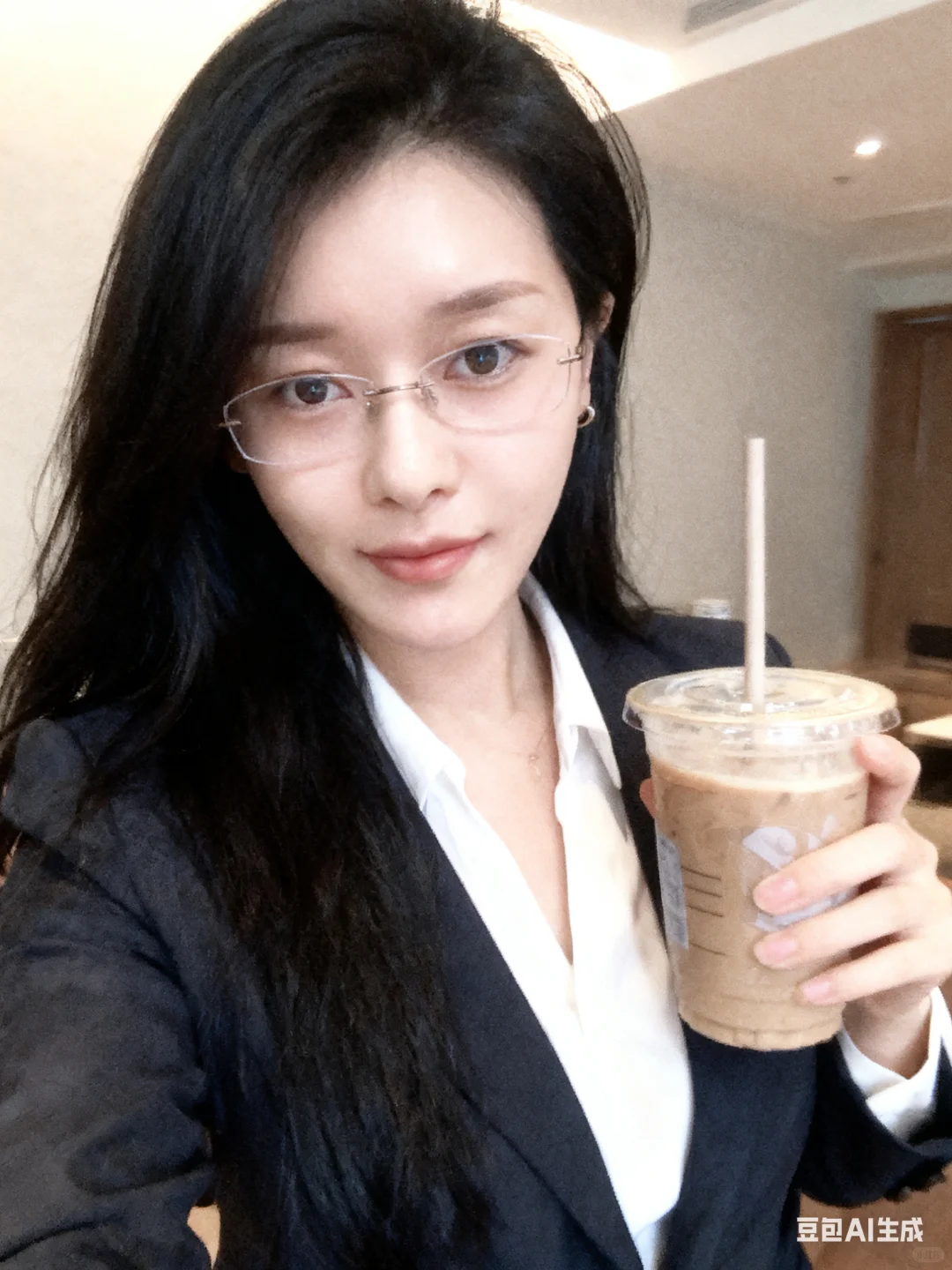 AI戴眼镜的都市熟女风！