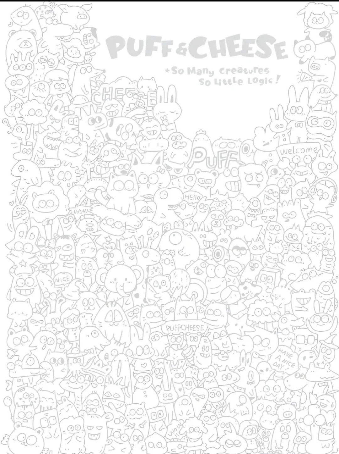 摸鱼必备线条画，开整（存图)，下方⬇️文件自取