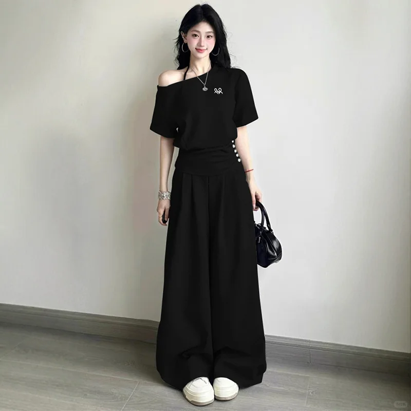 设计感休闲运动套装女夏季学生宽松韩版时尚