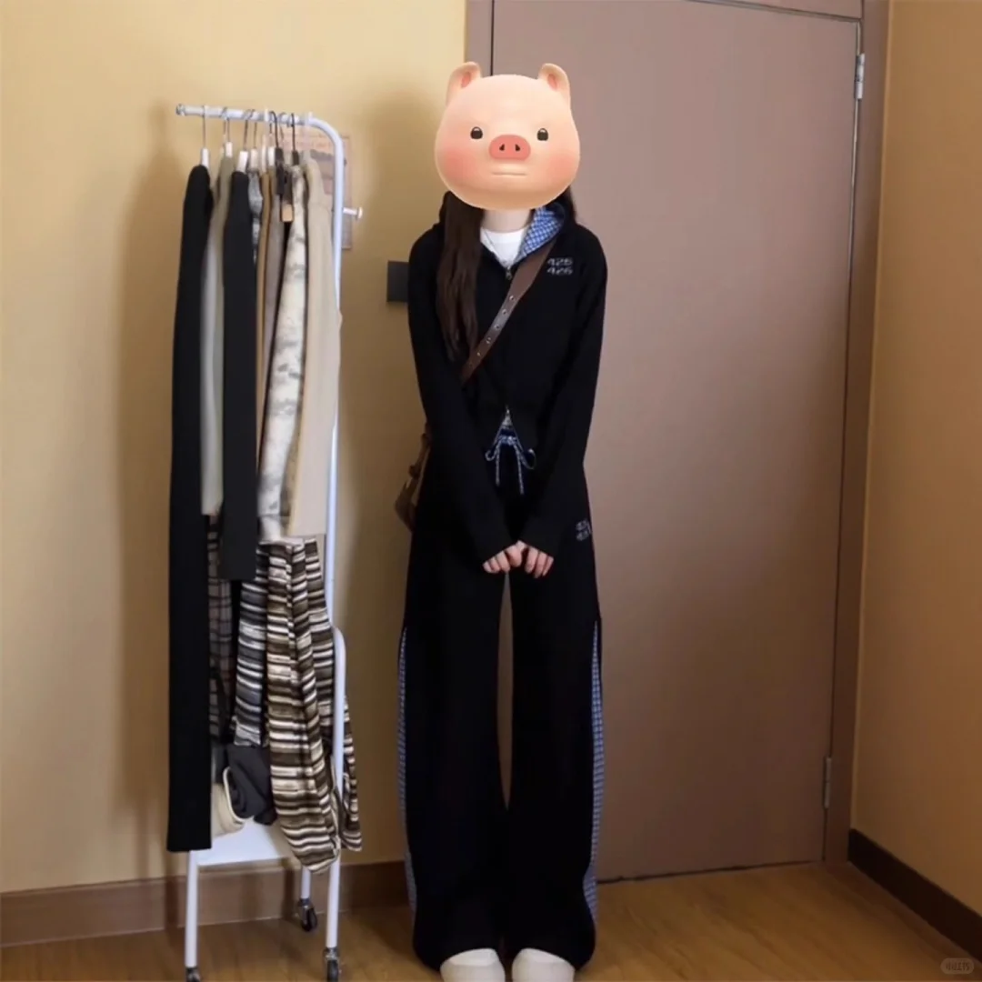 盐系运动服套装女秋季学生韩系宽松显🌈