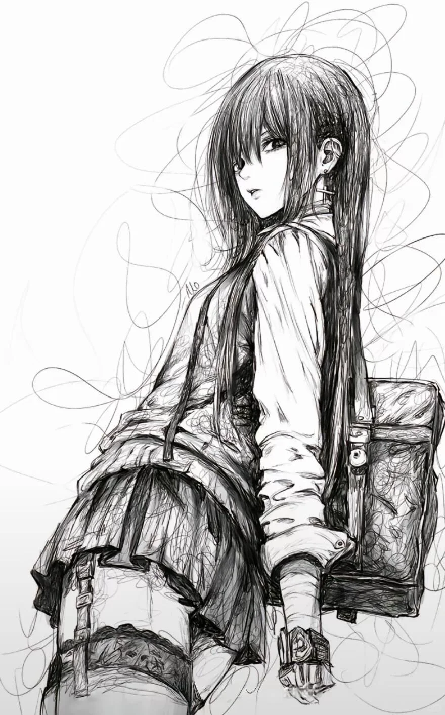 ｈｅｉｓｅ线稿背景壁纸