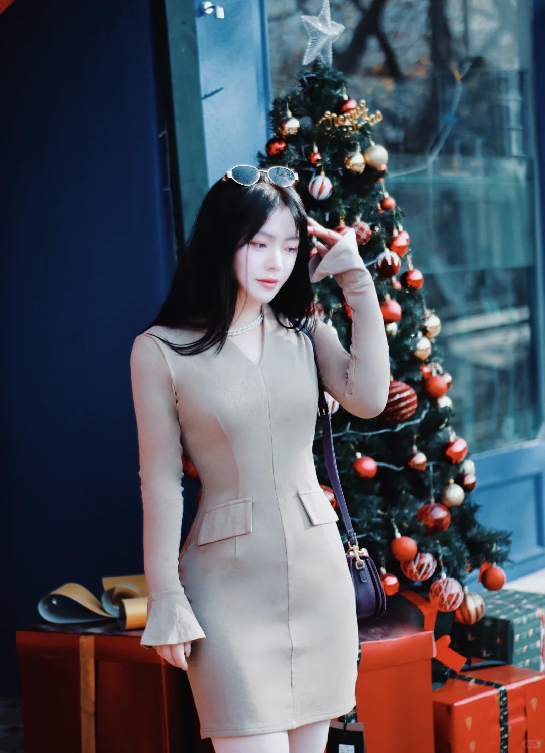 在街上拍到了好看的自己～