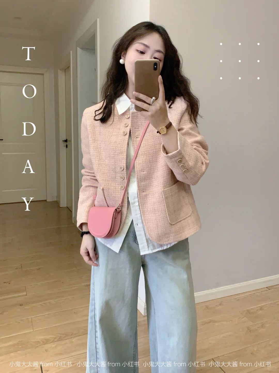 浅春系通勤🌸小香风外套+牛仔裤温柔又松弛～