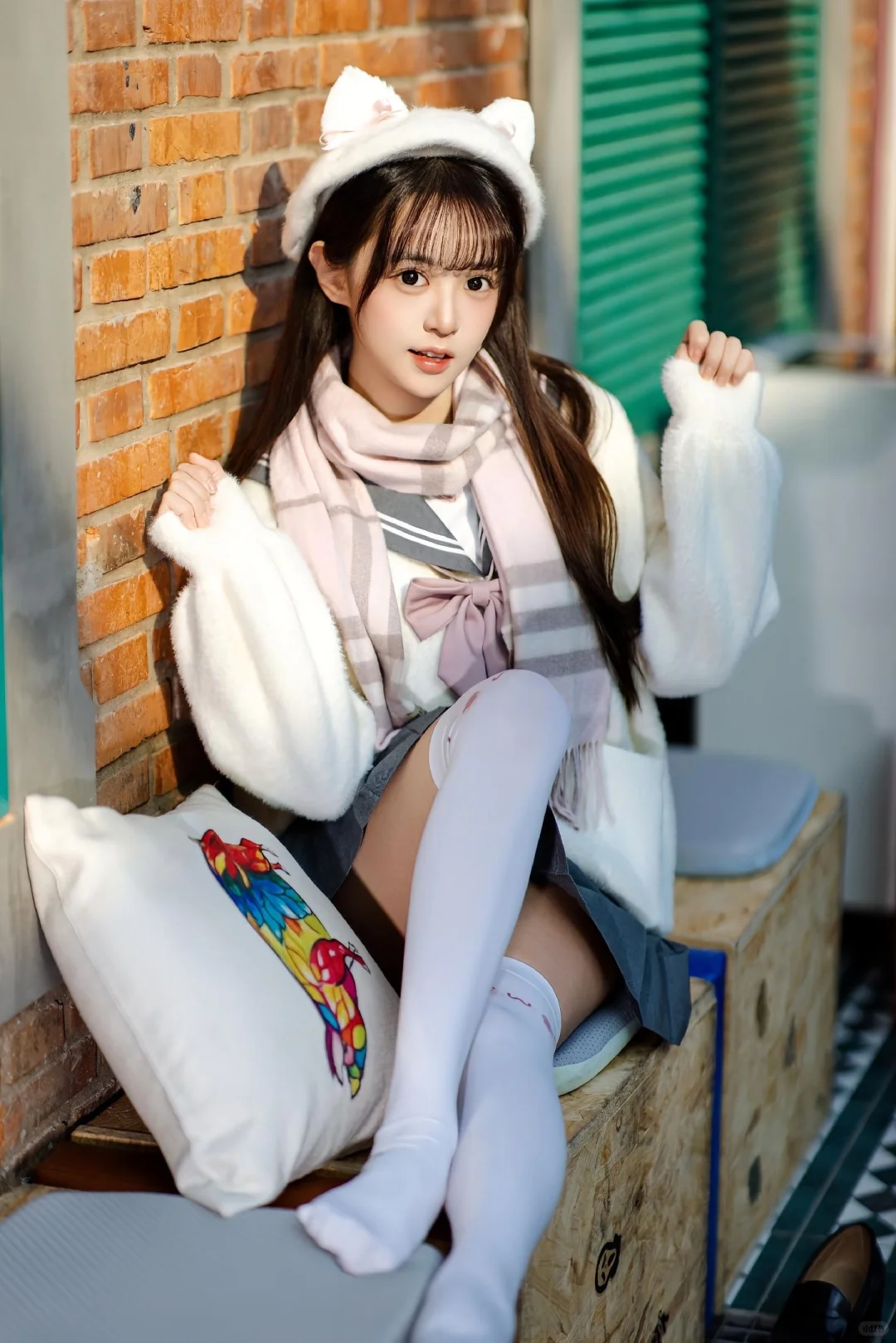 干净感拉满｜校园系清纯女生壁纸