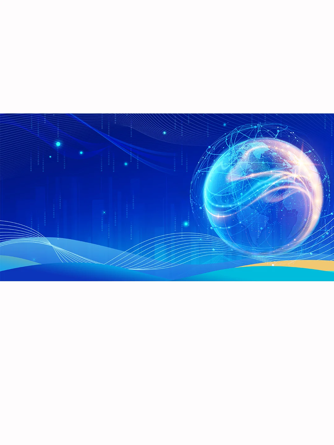 【101期】蓝色科技主题海报背景图素材