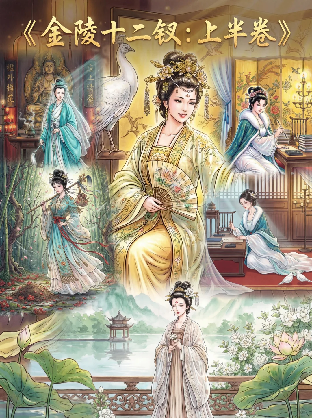 红楼金钗绝美立绘，这谁顶得住啊！😍