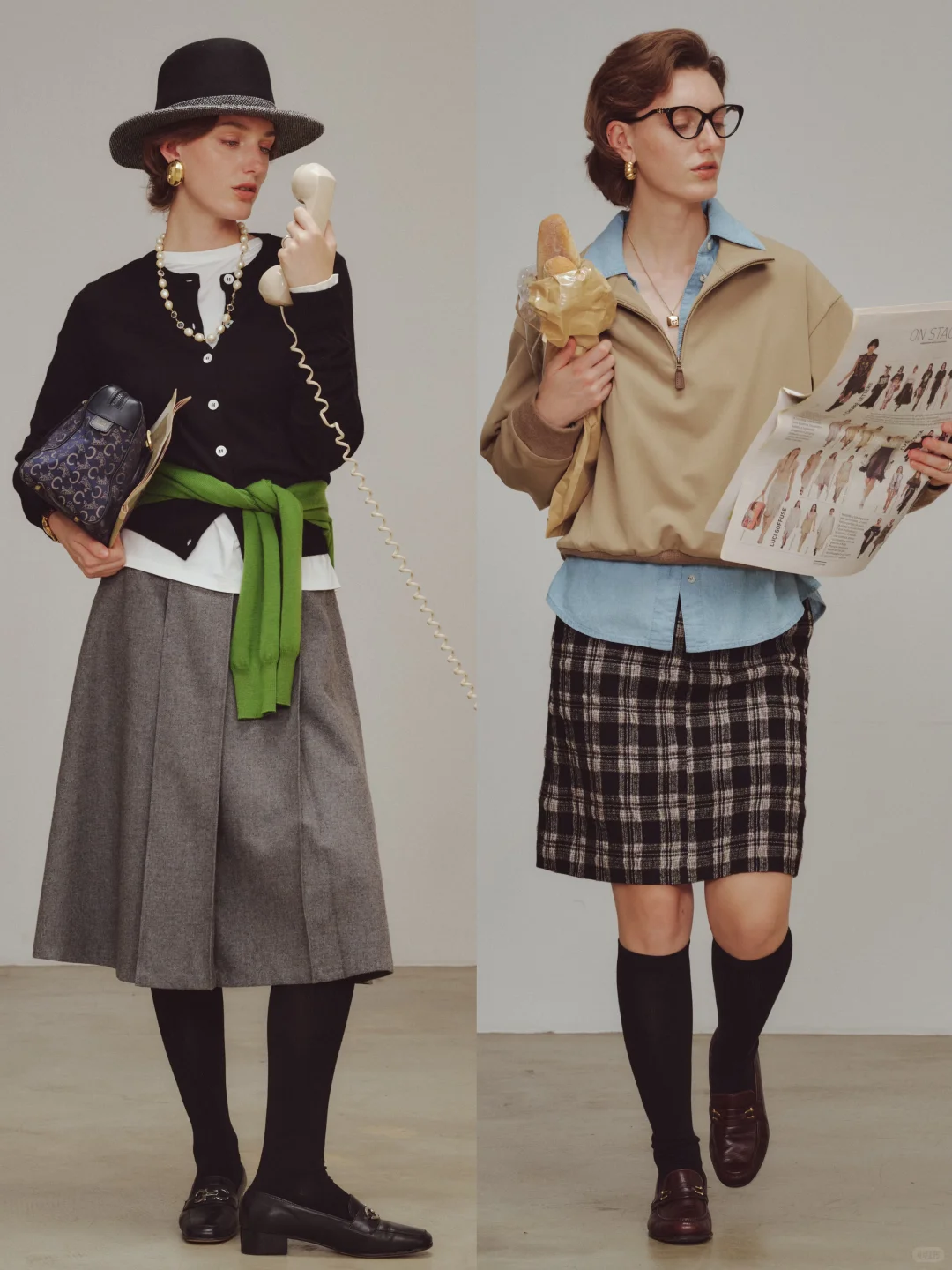 “90年代时尚编辑”知识分子穿搭：三所Vintage