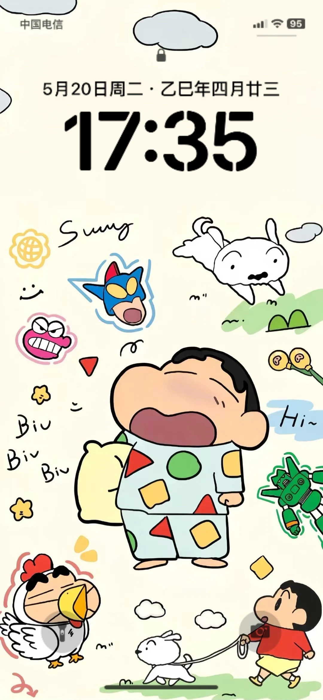 壁纸｜可爱蜡笔小新！！！