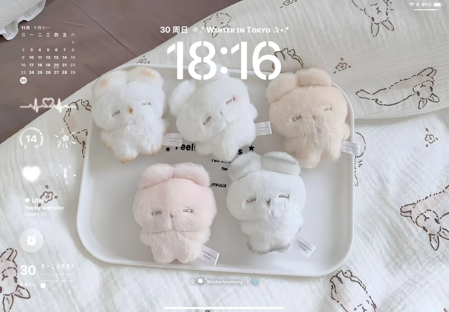 冬日可爱风iPad壁纸~