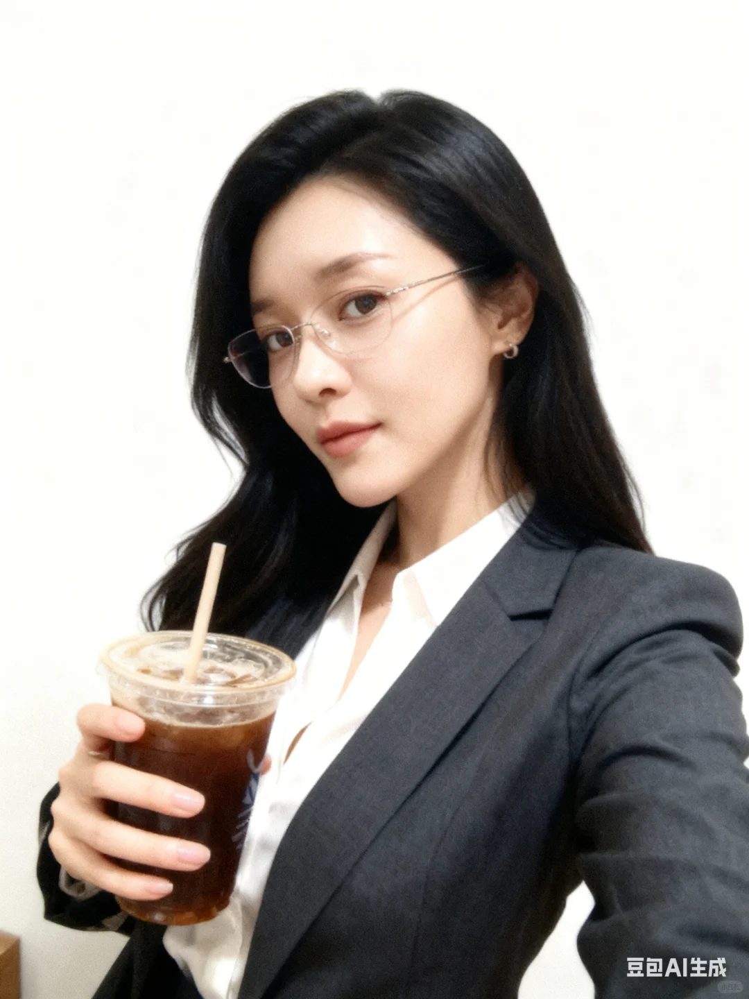 AI戴眼镜的都市熟女风！