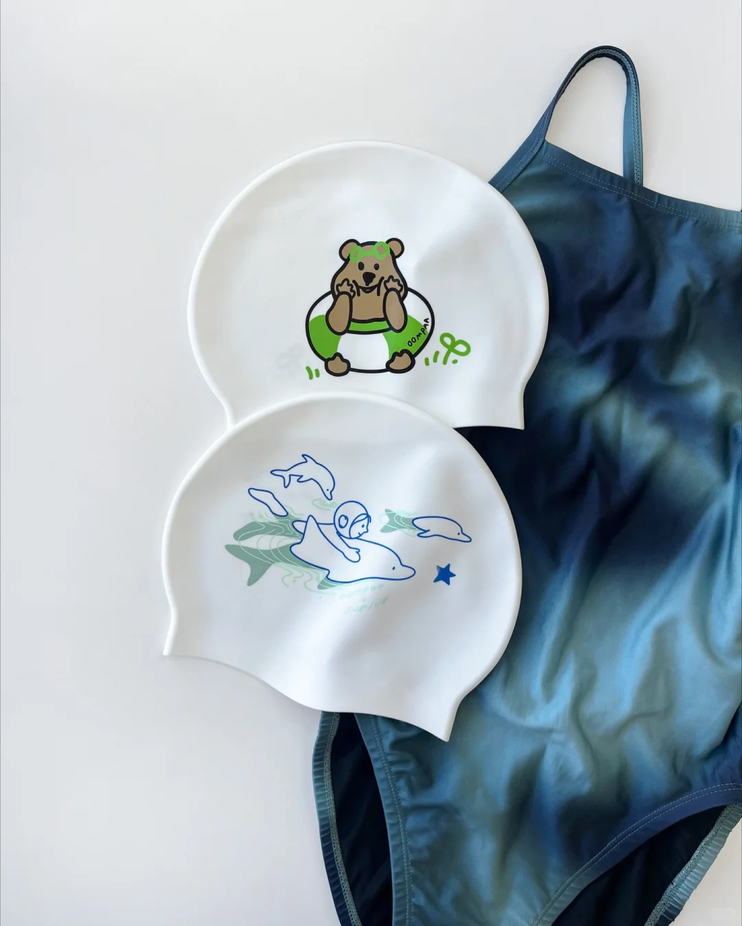 OOMPAA 新款双层深海.夕阳. 紫油彩泳衣