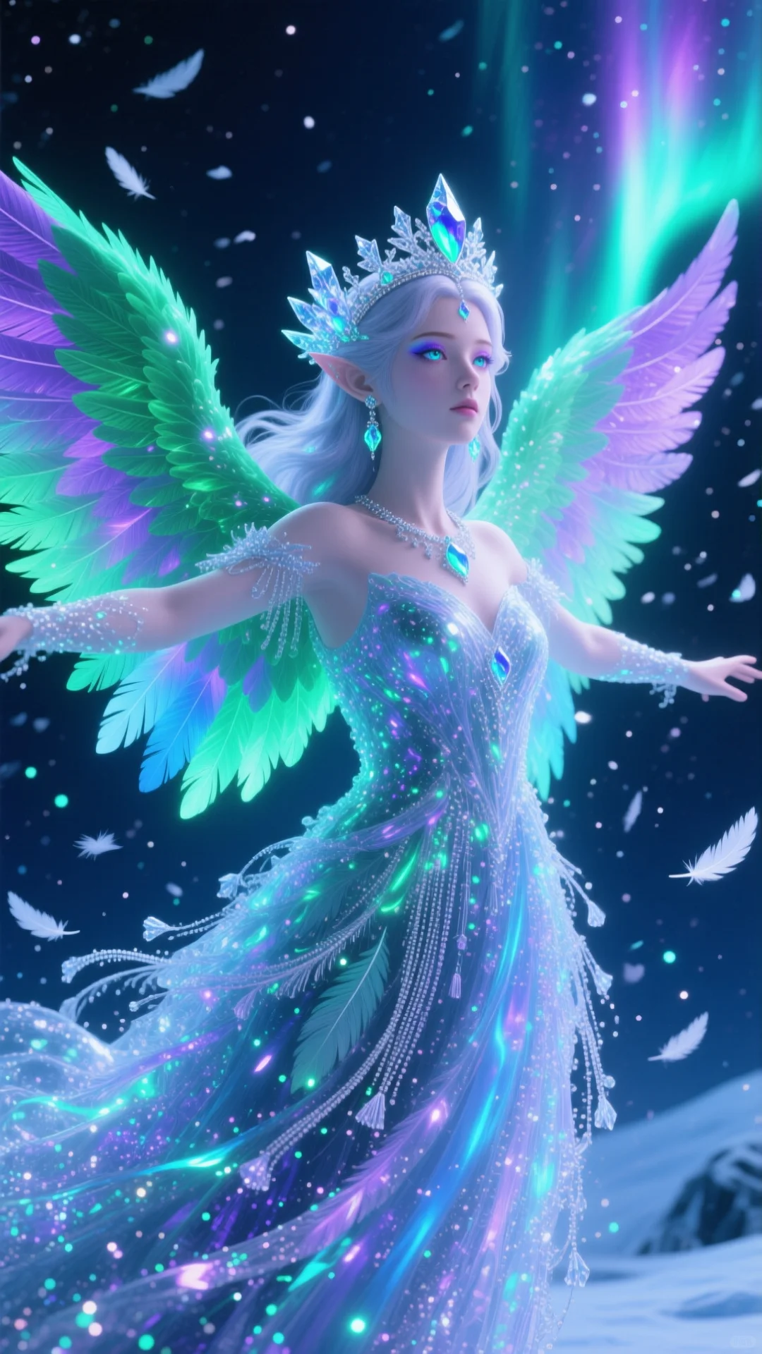 AI绘图打卡~白色精灵，纯洁与优雅的象征✨